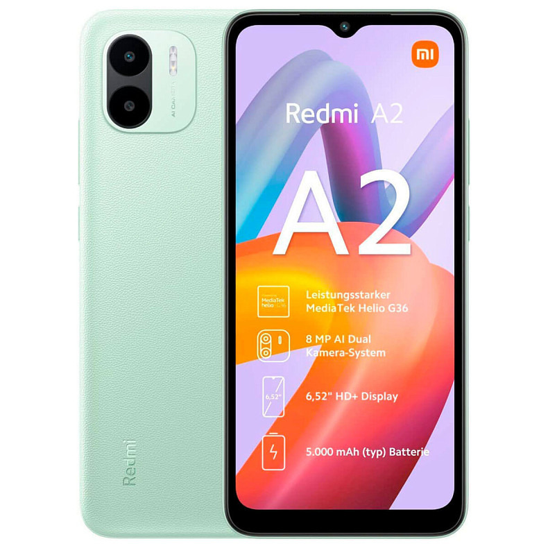 Смартфон Xiaomi Redmi A2 2/32GB Dual Sim Green