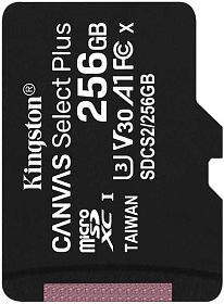 Карта памяти Kingston 256GB microSDXC C10 UHS-I R100/W85MB/s (SDCS2/256GBSP)
