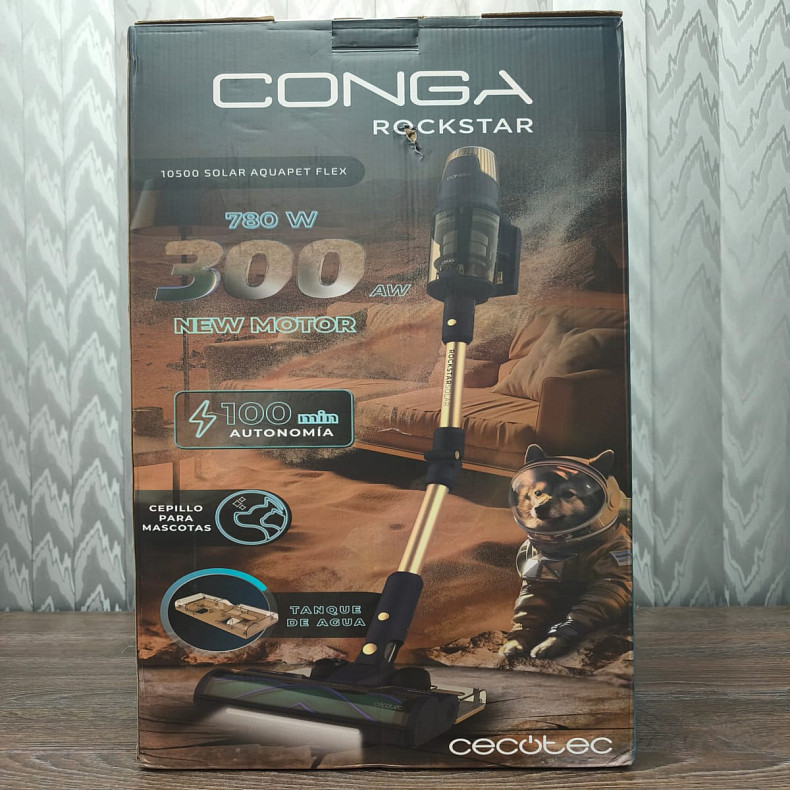 Аккумуляторный пылесос Cecotec Conga Rockstar 10500 Solar AquaPet Flex - Уценка
