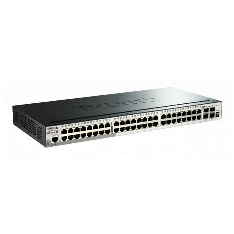 Коммутатор D-Link DGS-1510-52X 48xGE, 4xSFP+, SmartPro