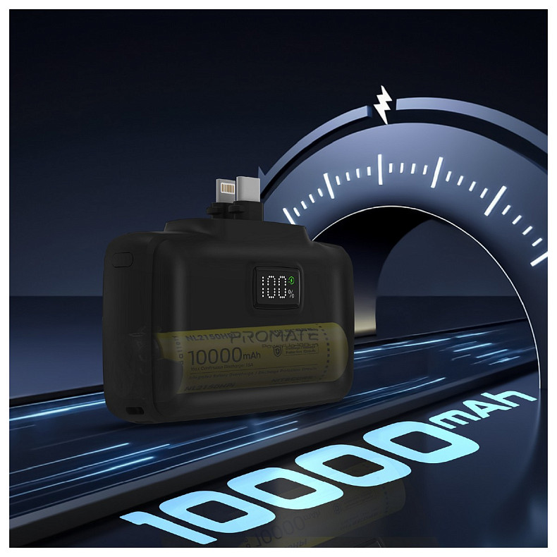 Универсальная мобильная батарея Promate PowerUp-10Duo 10000mAh 20W Black
