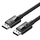 Кабель DisplayPort M - M V1.4 8K 3м Plastic Case Braided Cable DP114 UGREEN Черный