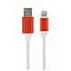 Кабель Cablexpert (CC-USB-8PLED-1M), USB 2.0 - Lightning, 1м, білий