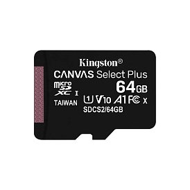 Карта памяти Kingston 64GB MicroSDXC UHS-I Class 10 Canvas Select Plus R100MB/s (SDCS2/64GBSP)