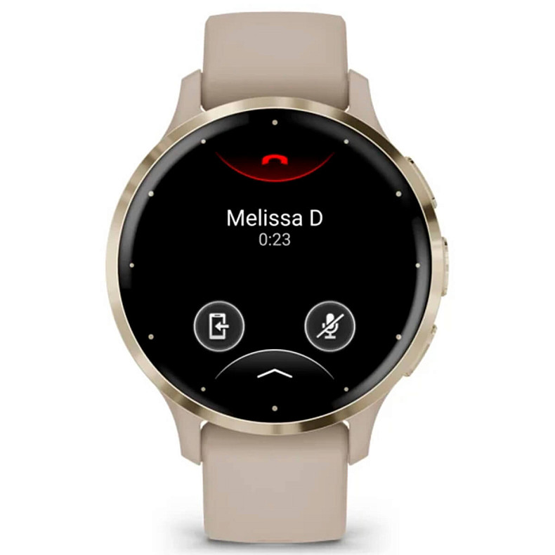 Спортивные часы GARMIN Venu 3s Soft Gold Stainless Steel Bezel with French Gray Case and Silicone Band