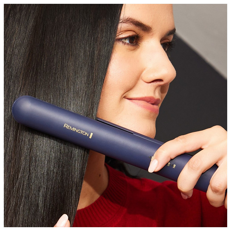 Випрямляч Remington Sapphire Luxe, 150-230С, чохол, кераміка, сапфіровий