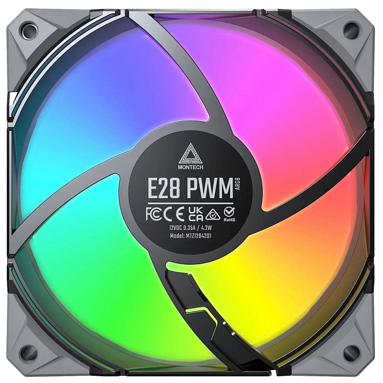 Набор из трех вентиляторов Montech E28 120MM ARGB 3 PACK (B)