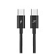 Кабель Grand-X USB Type-C - USB Type-C 60W, 1м, Black (CC-07B)