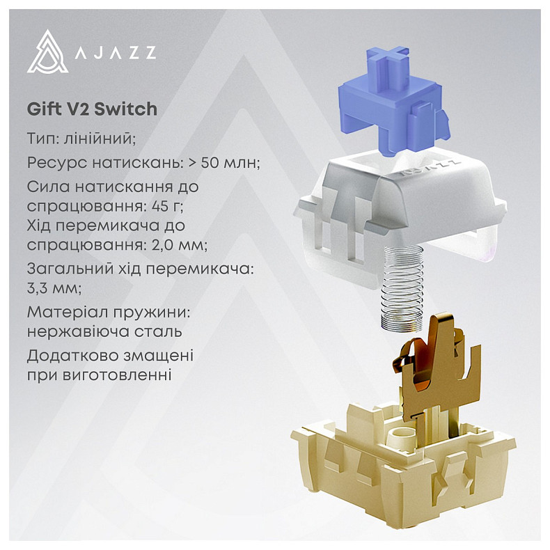Клавіатура Ajazz AK980 V2 Gift Switch V2 Black (AK980-V2-G-BGY)