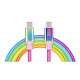 Кабель REAL-EL Premium Rainbow USB Type C-USB Type C 1m (EL123500053)