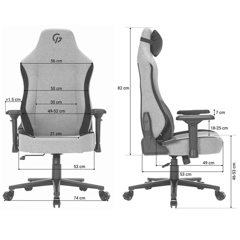 Крісло для геймерів GamePro GC715DG