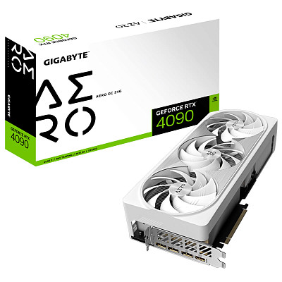 Видеокарта Gigabyte GeForce RTX 4090 24GB GDDR6X Aero OC (GV-N4090AERO OC-24GD)