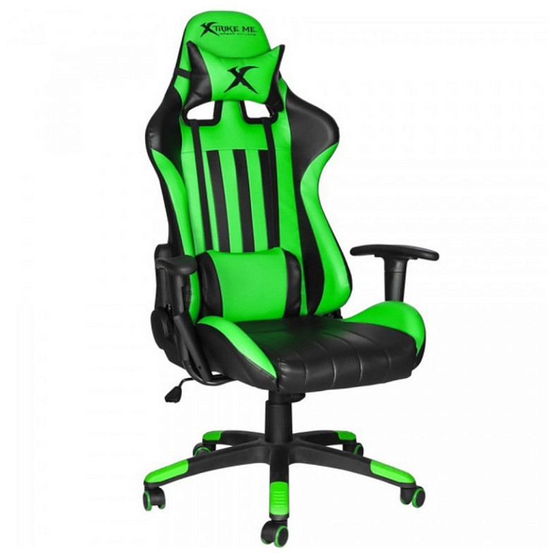 Кресло игровое XTRIKE ME Advanced Gaming Chair GC-905, 50мм, черно-зеленое