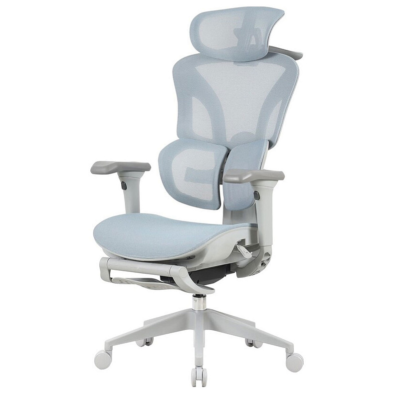 Крісло офісне OfficePro Elite OC950GLB Gray/Light Blue