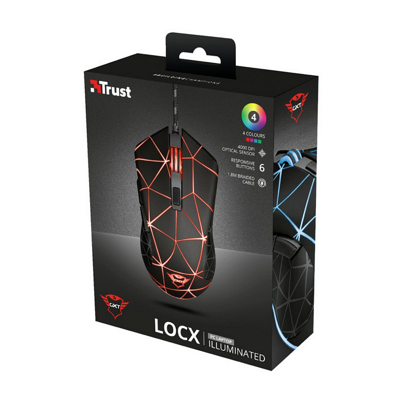 Мышка GXT133 LOCX MOUSE BLACK