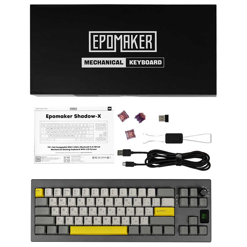 Клавіатура EPOMAKER Shadow-X Flamingo Black (SHX-B-F)