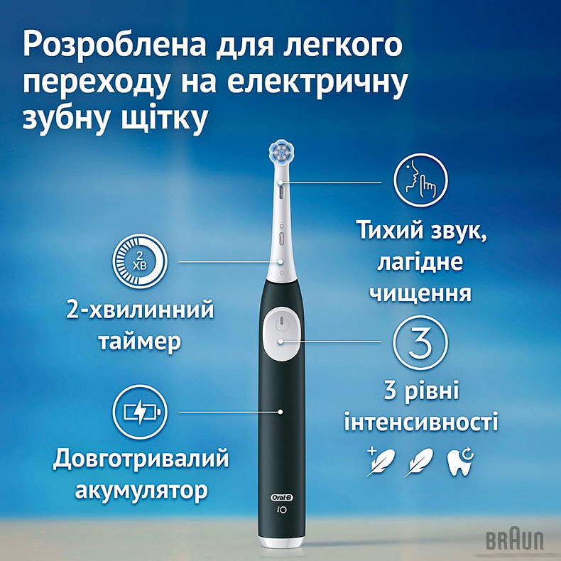 Зубні щітки Braun Oral-B iO Series 2 iOS2d.2ZZ9.0 Black+Green (2)