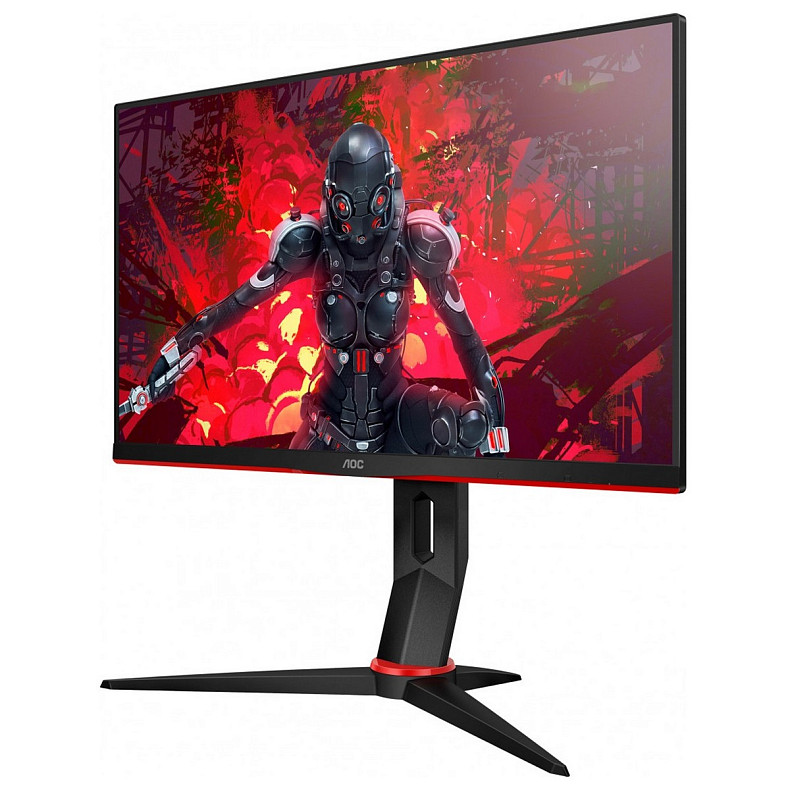 TFT 27" AOC C27G2ZU/BK, VA, 240Гц, изогнутый, DP, HDMI x 2, USB hub, HAS, колонки, черный красный