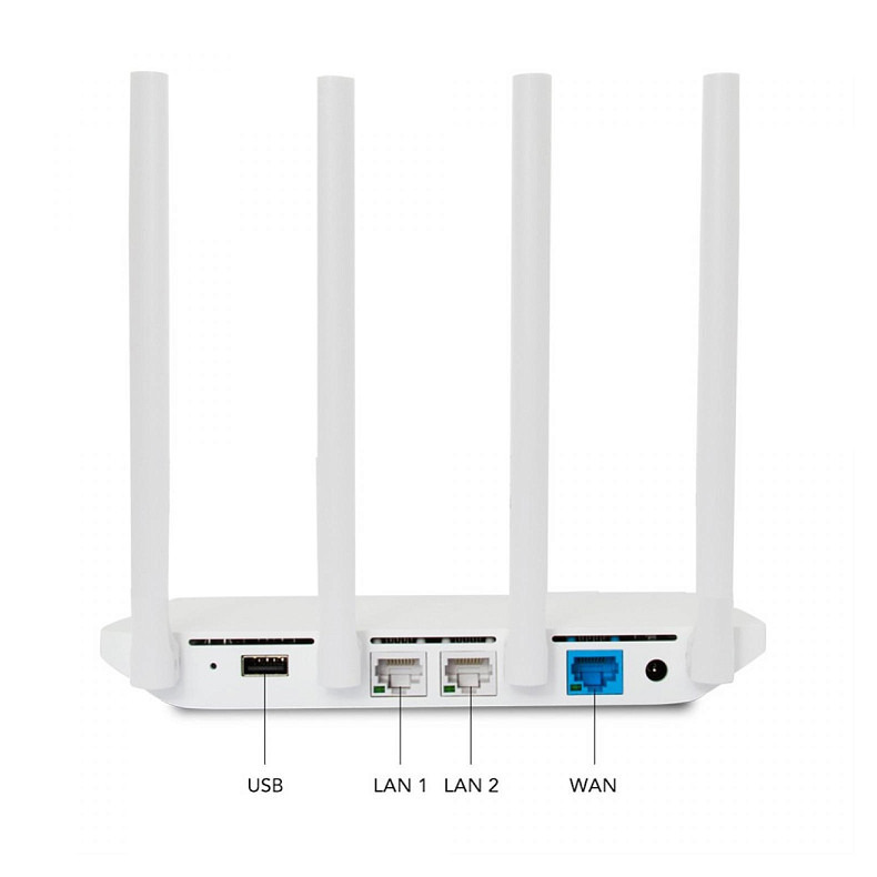 Роутер Xiaomi Mi WiFi Router 3 (AC1200) (Международная версия) White (DVB4150CN/DVB4126CN)