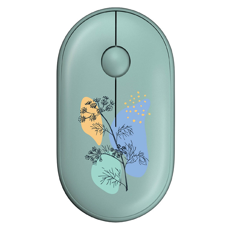 Миша 2E MF300 FLORA:DILL Silent WL BT, зелений