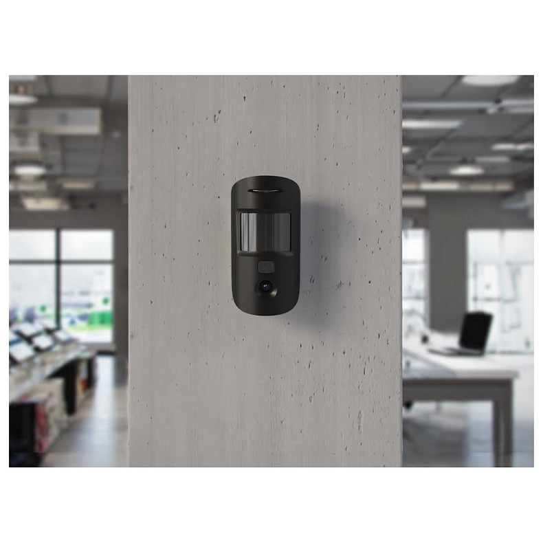 Датчик руху з фотокамерою для верифікації тривог Ajax MotionCam Black