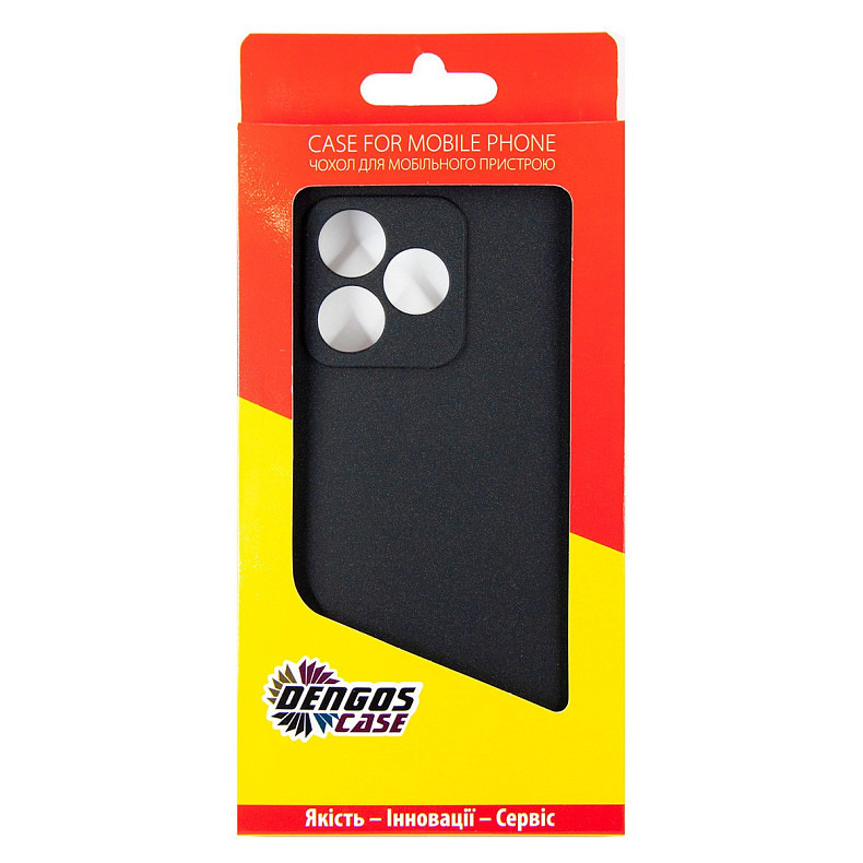 Чeхол-накладка Dengos Carbon для Realme C53 Black (DG-TPU-CRBN-195)