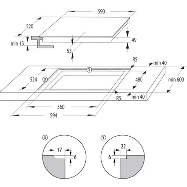 Варильна поверхня індукційна Gorenje GI 6442 BSCE