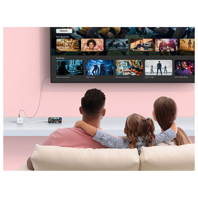 Зарядний пристрій AVerMedia GC313 CORE GO 100Вт 2хUSB-С, 1хUSB-A, 1xHDMI, білий