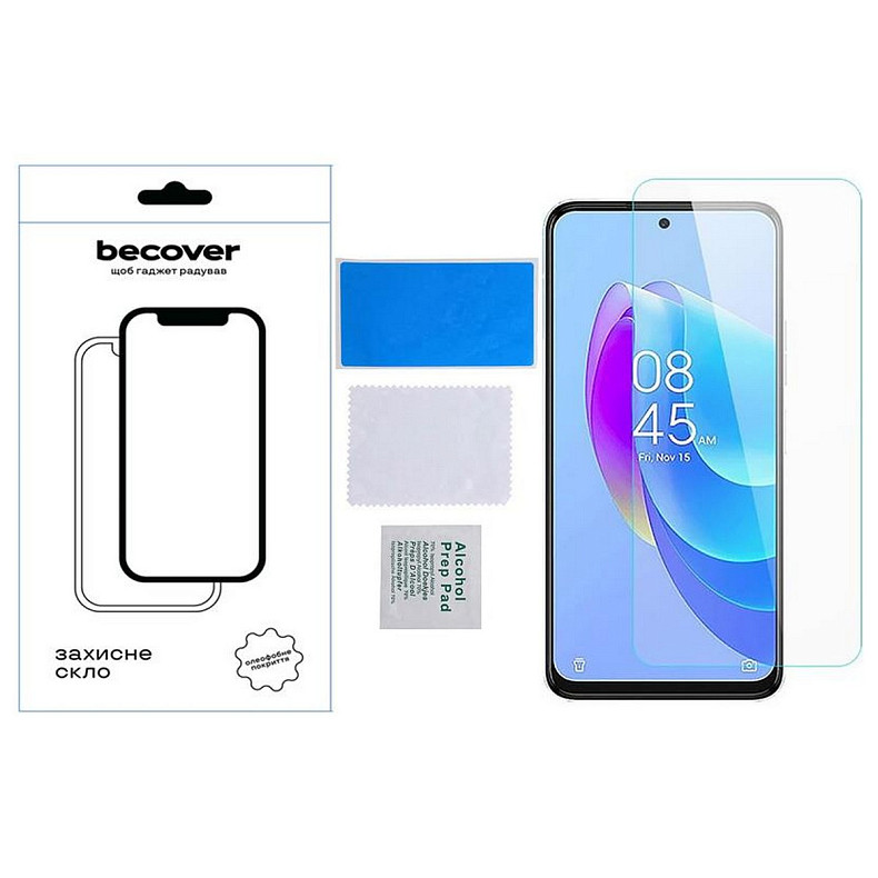 Захисне скло BeCover для Tecno Spark 10 Pro (KI7) Crystal Clear Glass 3D (709269)