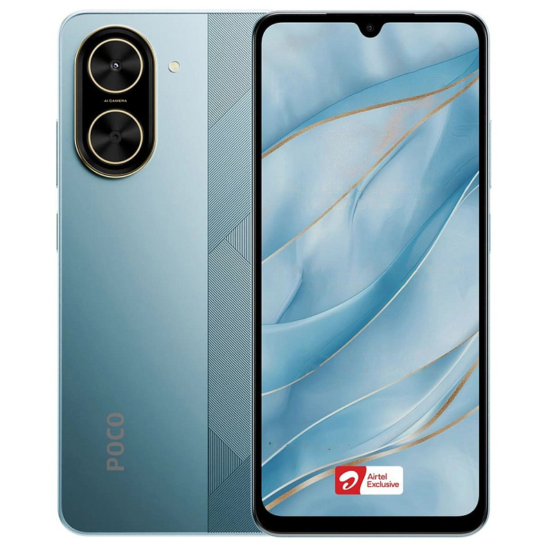 Смартфон POCO C71 4/128GB (with charger) Blue EU