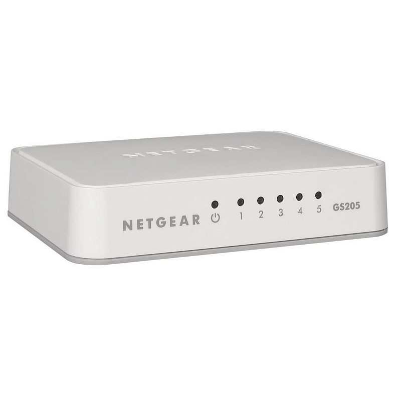 Коммутатор NETGEAR GS205 5xGE, неуправляемый