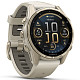 Спортивний годинник GARMIN Fenix 8 43mm AMOLED Sapphire Soft Gold with Fog Gray Silicone Band