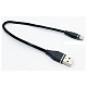 Кабель Dengos USB-USB Type-C 0.25м Black (NTK-TC-SHRT-BLACK)