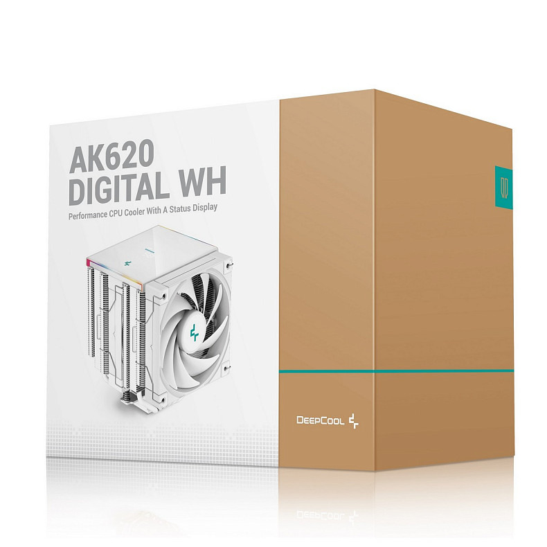 Кулер процесорний DeepCool AK620 Digital WH (R-AK620-WHADMN-G)