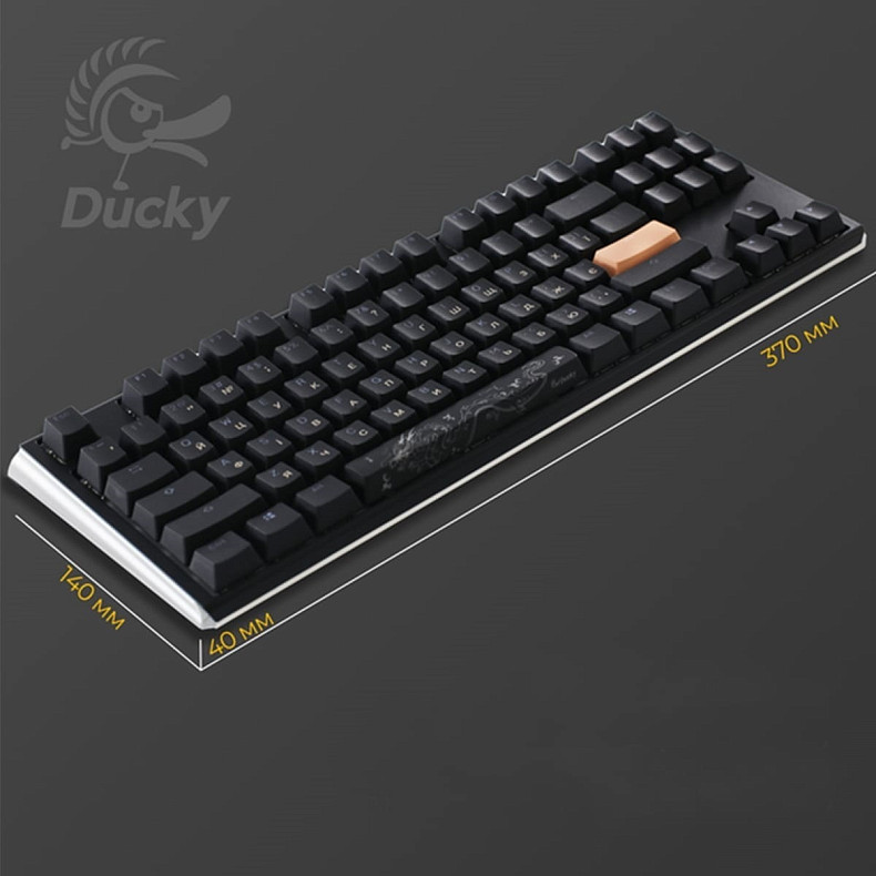 Клавиатура Ducky One 3 TKL Cherry MX Speed silver RGB Black UA