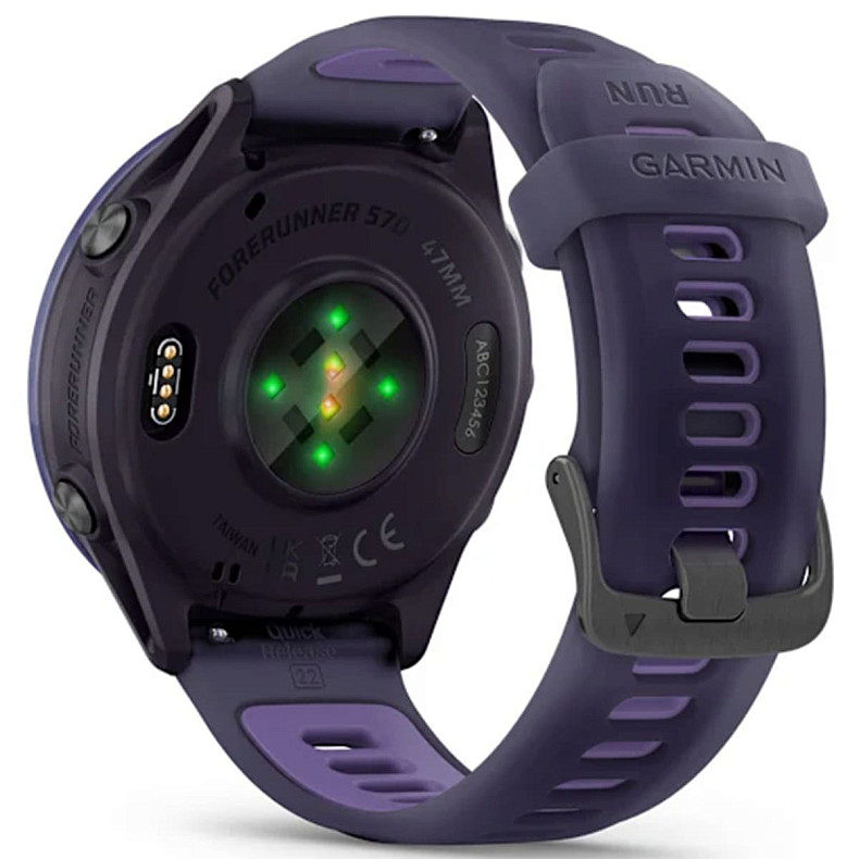 Спортивные часы Garmin Forerunner 570 47mm Indigo Aluminum with Translucent Imperial Purple/Indigo Band (010-02971-02)