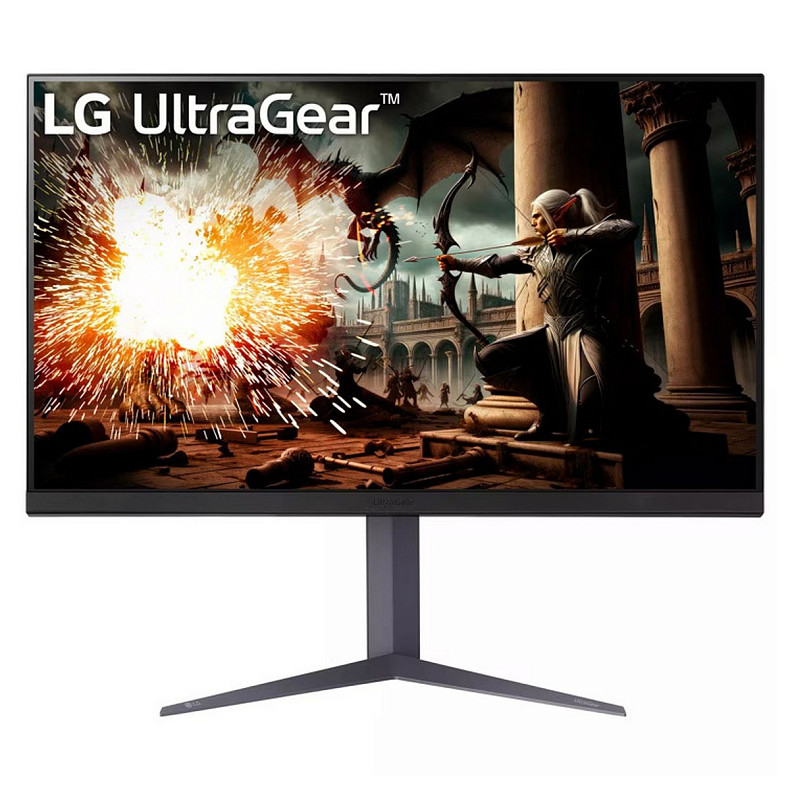 Монитор LG 31.5" 32GS75Q-B 2xHDMI, DP, Audio, IPS, 2560x1440, 180Hz, 1ms, sRGB 99%, G-SYNC, FreeSync