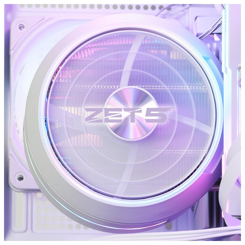 Кулер Zalman ZET5, ARGB LGA 1851, 1700, 1200, 115x, AM5, AM4, 4pin PWM, 3pin+5VARGB white