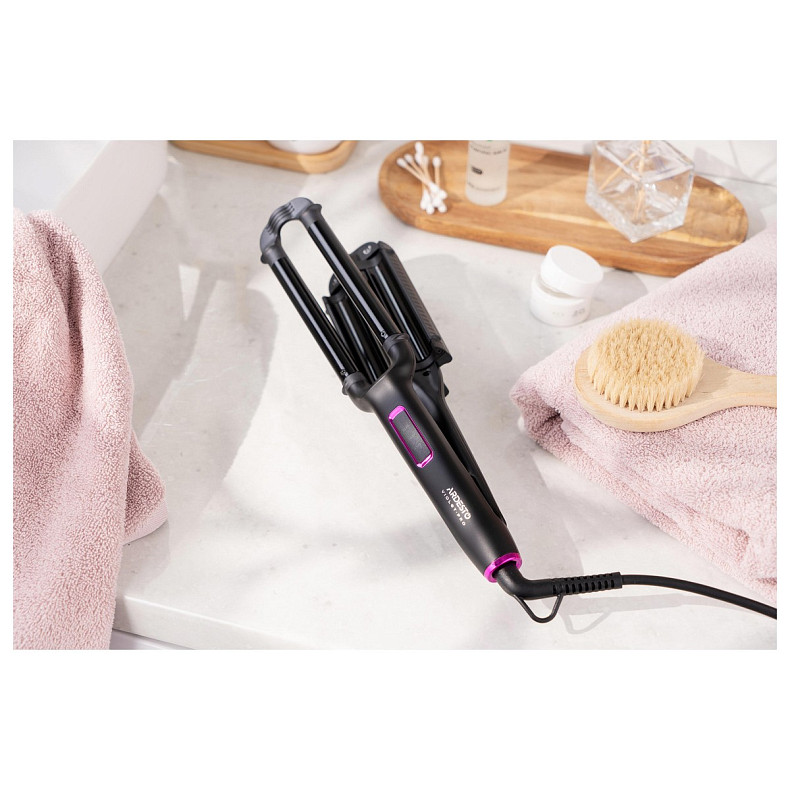Плойка для створення локонів Ardesto Violet Pro, 90Вт, 170-210C, кераміка, чорний