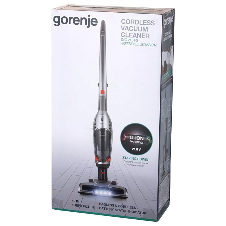 Пылесос аккумуляторный Gorenje SVC 216 FS (VC2932)