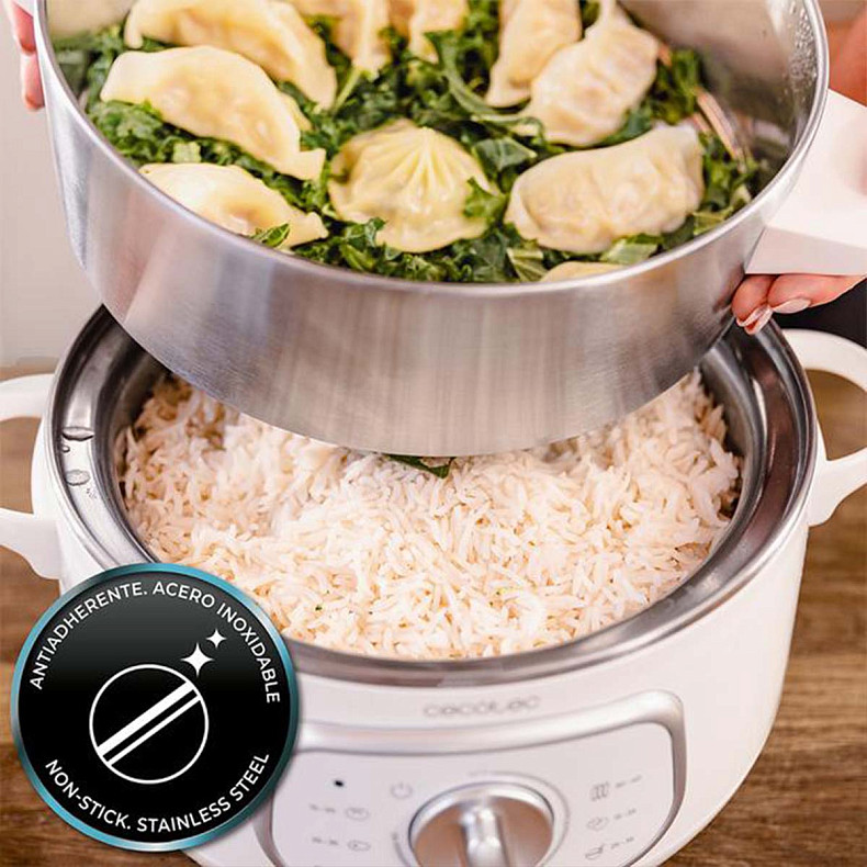 Пароварка CECOTEC Vapovita SteelPot White