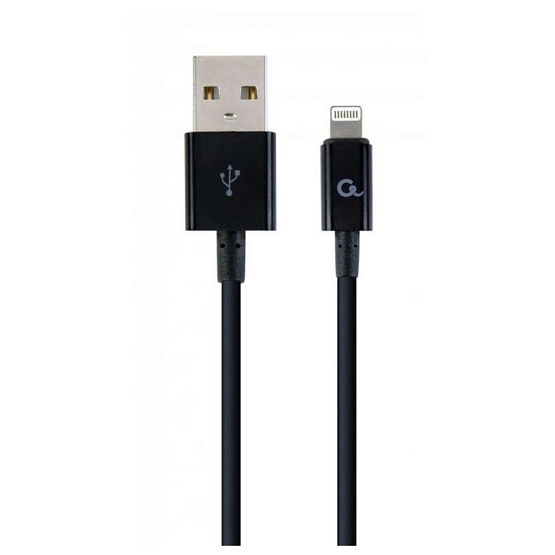 Кабель Cablexpert (CC-USB2P-AMLM-2M) USB 2.0 A - Lightning, преміум, 2м, чорний