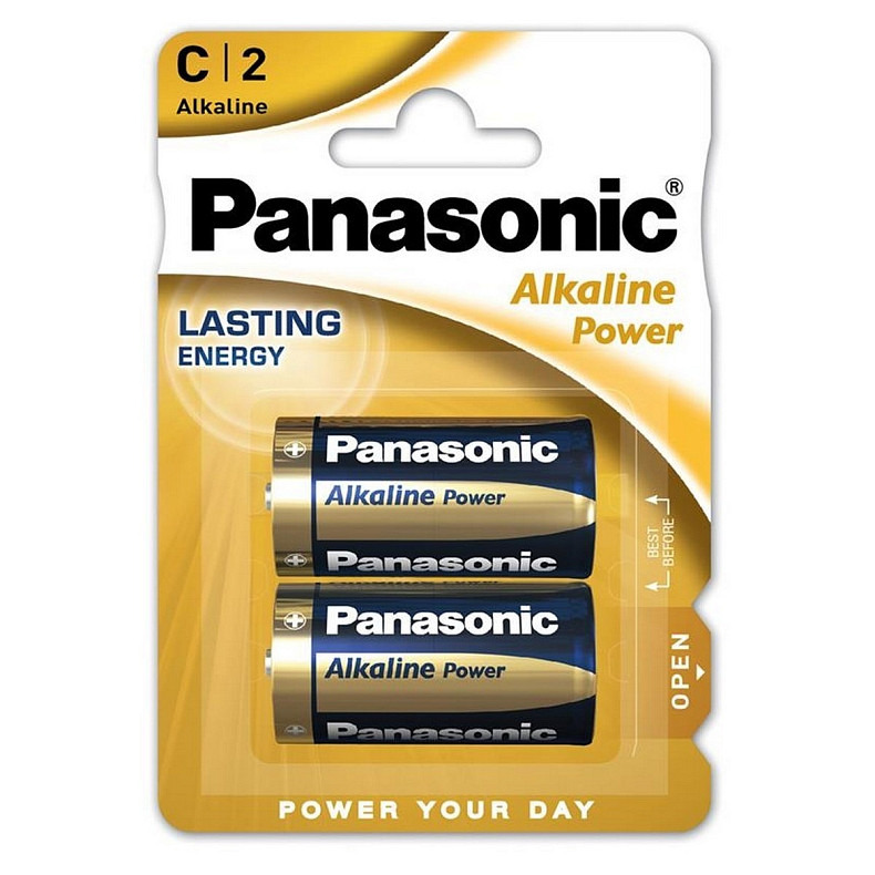 Батарейка Panasonic Alkaline Power Lasting C/LR14 BL 2 шт