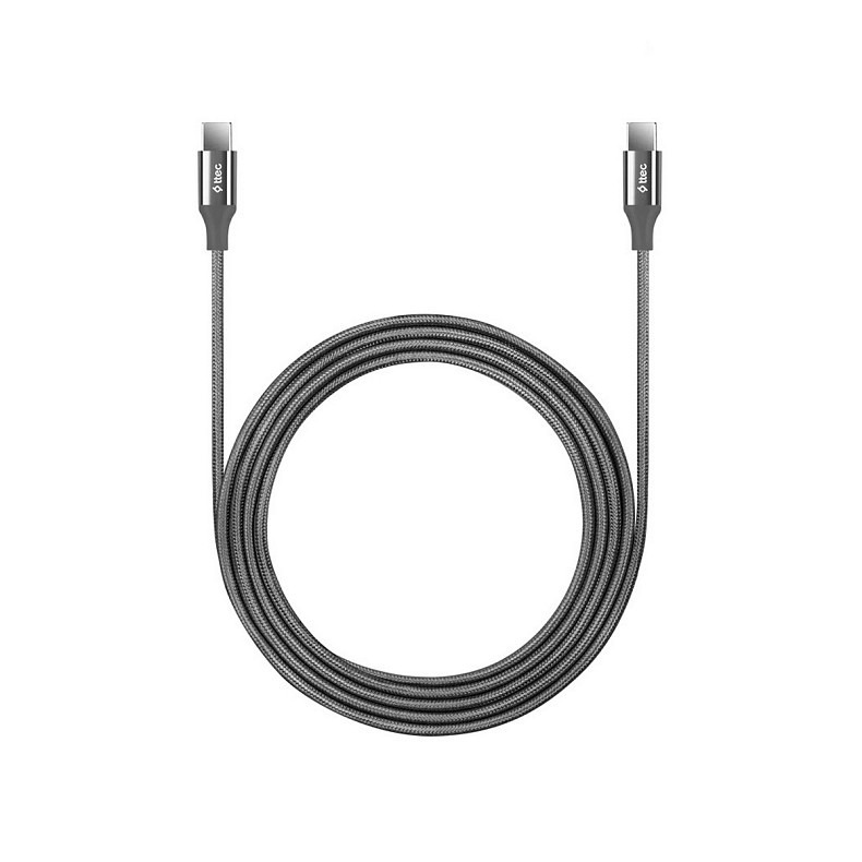 Кабель Ttec AlumiCable USB Type-C - USB Type-C (M/M), 2 м, Dark-Gray (2DK51UG)