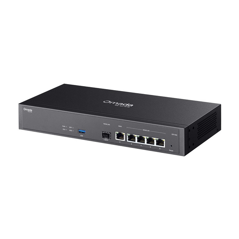 Мультисервісний маршрутизатор TP-LINK ER7406 4xGE LAN/WAN, 1xGE WAN, 1xSFP, 1xUSB3.0