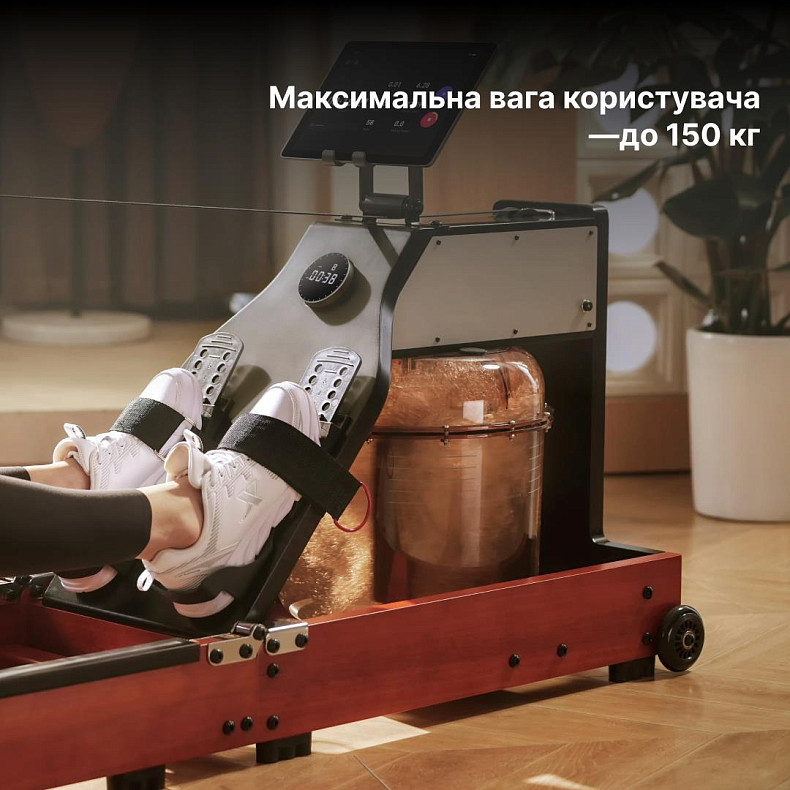 Гребной тренажер Kingsmith WM10 Pro Красный дуб