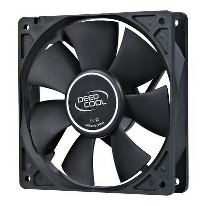 Вентилятор DeepCool XFAN 120, 120х120х25мм, 3-pin+Molex, чорний