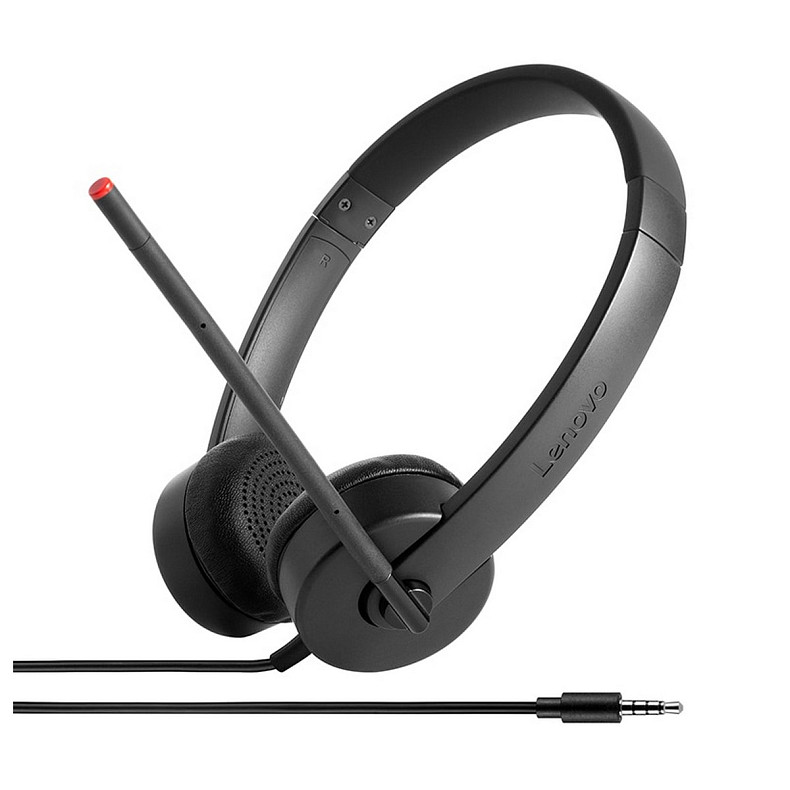 Гарнитура ПК стерео Lenovo Stereo Analog Headset, черный