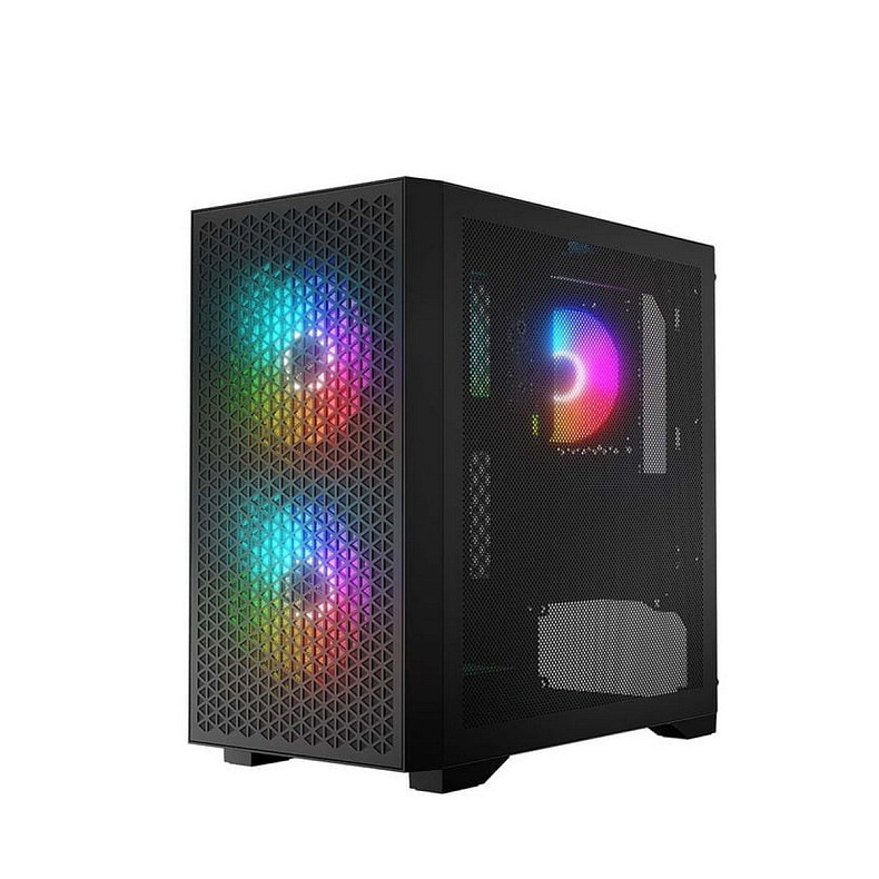 Корпус LogicConcept dart pro argb mini black mesh fans 3x120mm без БЖ mATX