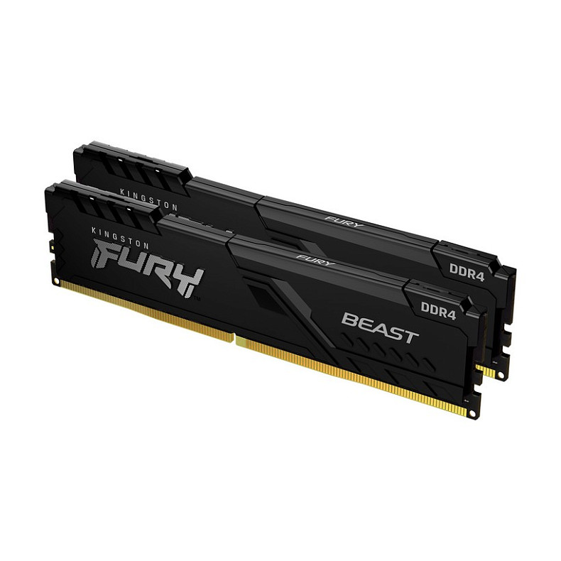 ОЗУ Kingston Fury Beast DDR4 64GB (2x32GB) 3200 MHz Black (KF432C16BBK2/64)